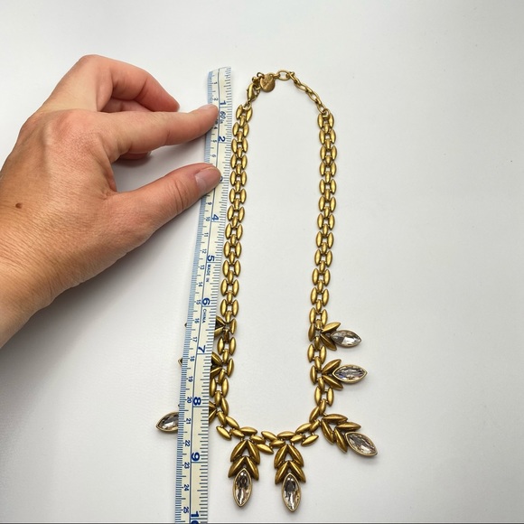 Stella & Dot Birdie Gold tone Rhinestone Necklace - Picture 6 of 8